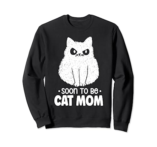 Soon To Be Cat Mom Feline Animal Día de la Madre Gato Sudadera