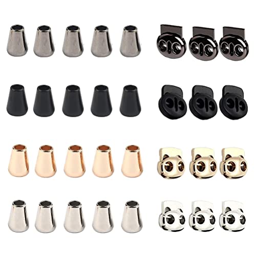 COHEALI Holz Kordelstopper - 50 Stück Konische Schnurverschlüsse