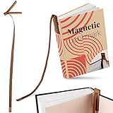 Superior Essentials Planner Magnetic Bookmark - Genuine Leather, Single Long Ribbon Bible Bookmark for Book Lovers - Amplify Your Love for Books with Our Elegant Ribbon Page Marker (1PC, Coffee Brown)