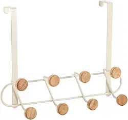 Oikos - Cabideiro de Porta Multiuso 8 Ganchos Sem Furar