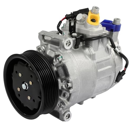Image of SCITOO AC Compressor with Clutch fit for Audi for Q7 3.6L 2007-2010 | Fast Cooling, Ultra Low Noise (≤72 dB)Air Conditioner Compressor with Clutch, Easy Installation, 7L6820803D 7L6820803G