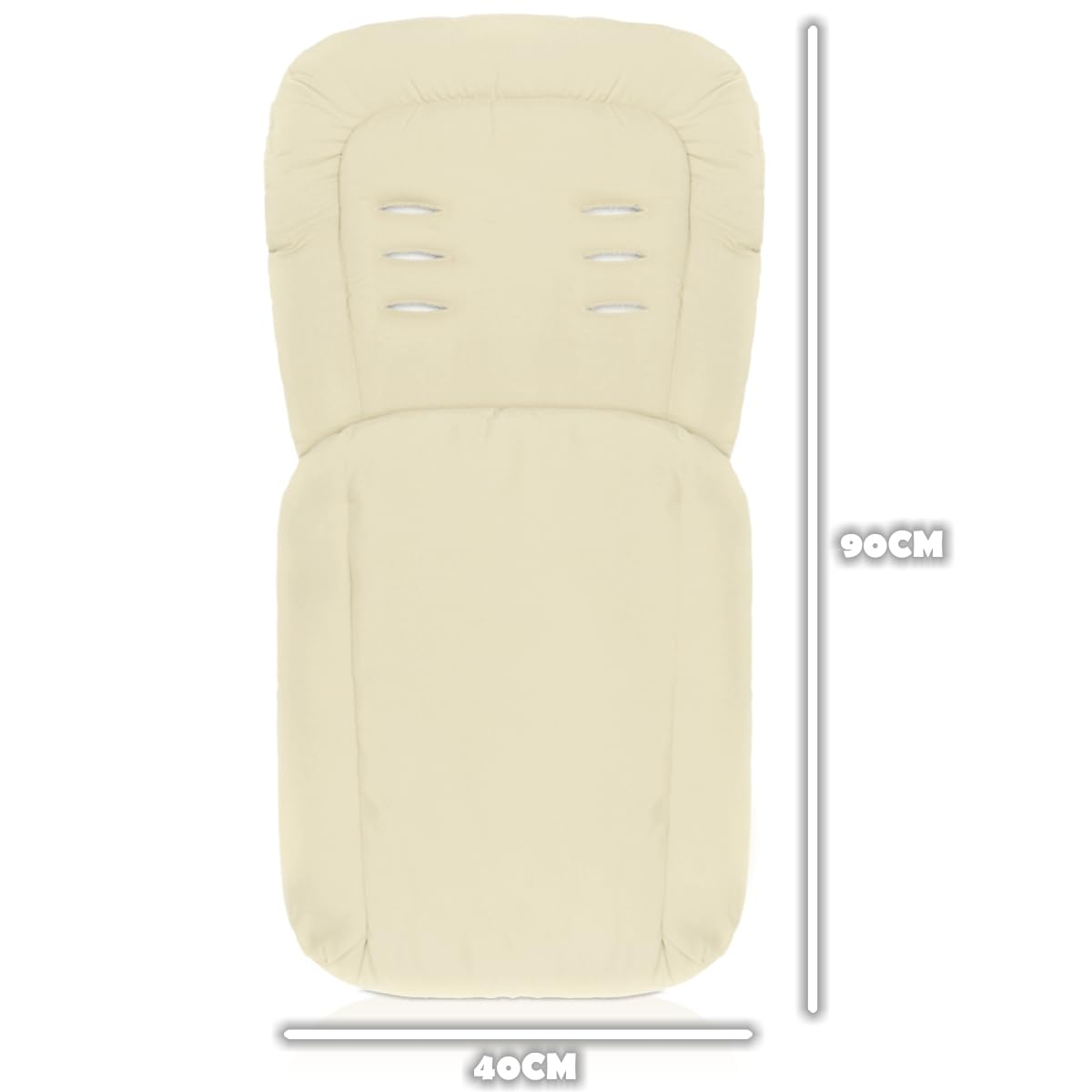 Fußsack/Sommerfußsack für Buggy Kinderwagen Jogger (Beige)