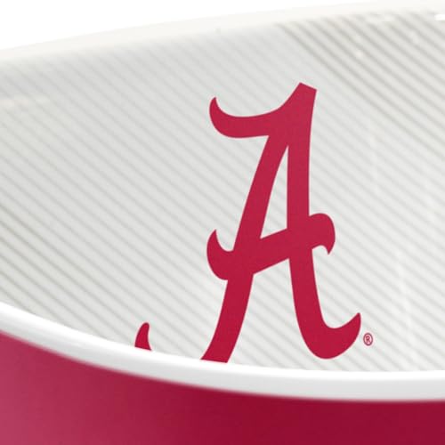 Image of YouTheFan NCAA Alabama Crimson Tide Officially-licensed Large Party Bowl - 100% Melamine, dishwasher safe, BPA free - holds large bag of chips - sleek design - perfect for game day or any day