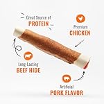 Good ‘n’ Fun Triple Flavor Rolls for Large Dogs, Treat Your Dog to Long-Lasting Chews Made with Beef Hide, Chicken and Artificial Pork Flavor, 6 Count - Image 3