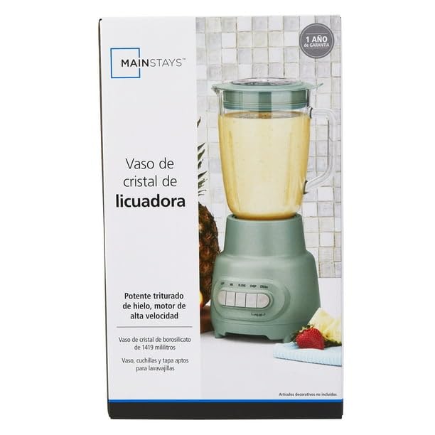Glass Jar 5 Speed Blender With 6-Cup Jar (48Oz) Capacity, Sage Green, New,5-Speed Functionality, Ice-Crushing Moto, Dishwasher-Safe Glass Jar