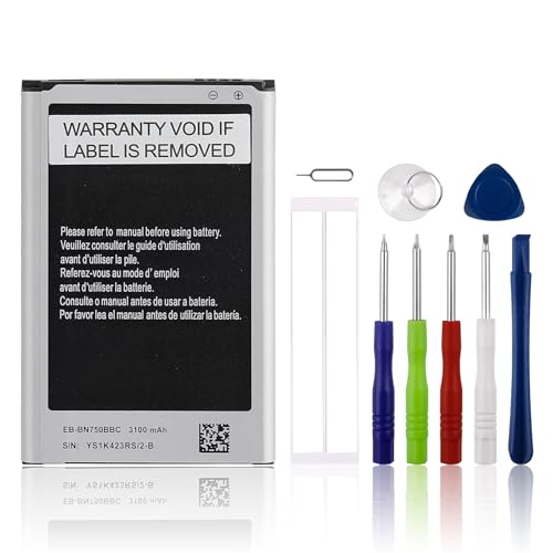 New SwarKing EB-BN750BBE EB-BN750BBC Batterie de rechange compatible avec Samsung Galaxy, Note 3 Neo SM-N7505, avec kit d'outils