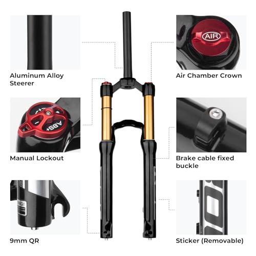 BOLANY 20/24 Inch Air Suspension Fork