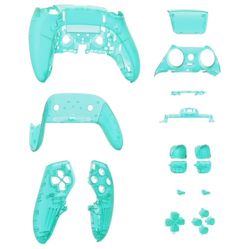 eXtremeRate Full Set Housing Shell w/Buttons Touchpad Compatible with p 5 Edge Controller, Emerald Green Replacement Decorative Trim Shell Front Back Plates Compatible with p 5 Edge Controller by eXtremeRate - Image 4