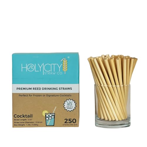Pitillos Reed Stem de Caña 250 unidades 7-9mm diámetro miniatura 1