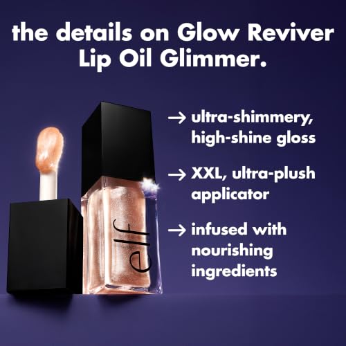 e.l.f. Glow Reviver Lip Oil Glimmer, Super-neutral - image 4