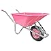 Matrix Schubkarre pink 100l Liter 250 kg verzinkt Luftrad Schubkarren groß Garten Scheibtruhe Bauschubkarre Kunststoffwanne | Rahmen verzinkt | Metall Felge mit Kugellager | leicht und stabil