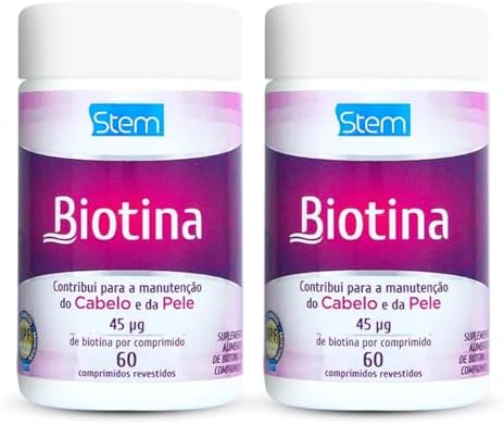 Kit 2 Biotina Stem 60 comprimidos