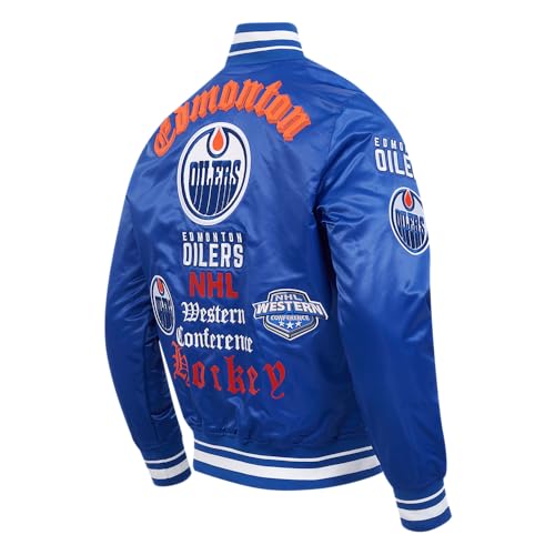 Image of Pro Standard Mens NHL Old English Satin Jacket