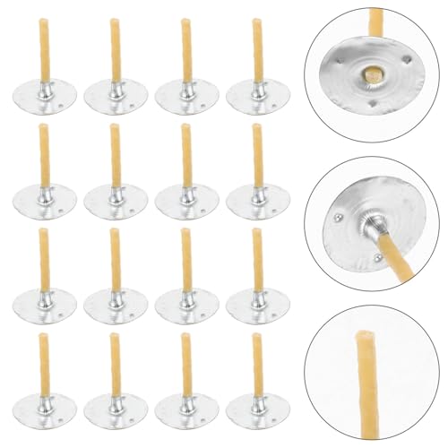 Alipis 100 piezas mechas para velas de cera de abejas miniatura 7