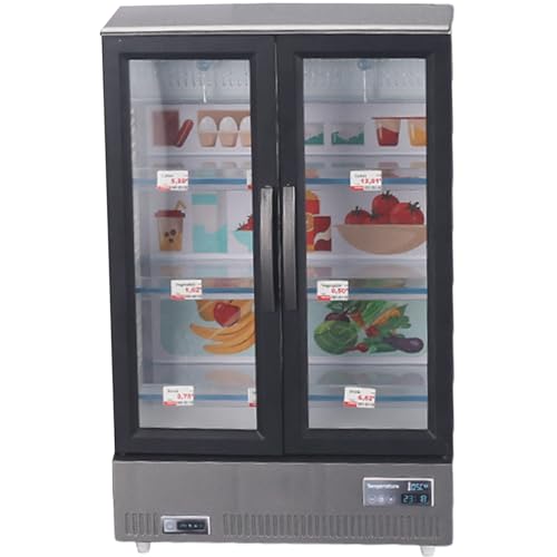 Maison de poupée 1/12 frigidaire lumineux pour animer vos scènes de cuisine miniatures