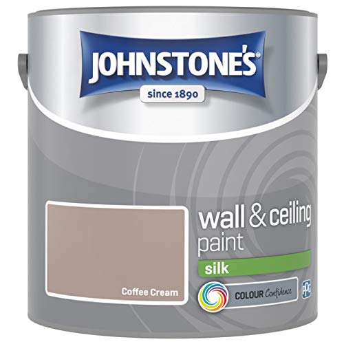 Johnstones No Ordinary Paint Water Based Interior Vinyl Silk Emulsion Coffee Cream 2.5 Litre