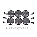 Set of 6 Pistons & Rings Kit Replacement for BMW E46 E60 E61 325i 525i X3 E83 Z4 E85 2.5i M54B25 11257512526 11257509175 Vahaha