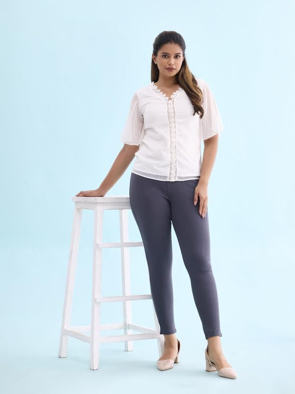 Image of GO COLORS Women Mid Rise Premium Straight Jeans