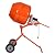 Power Concrete Mixers 5.0 cu. ft. Electric Concrete Vibrators Cement Mixer Commercial Tools with Wheel for Concrete Stucco Mortar Inoculating Seeds and Mixing Feeds with ETL Certificated Copper Motor