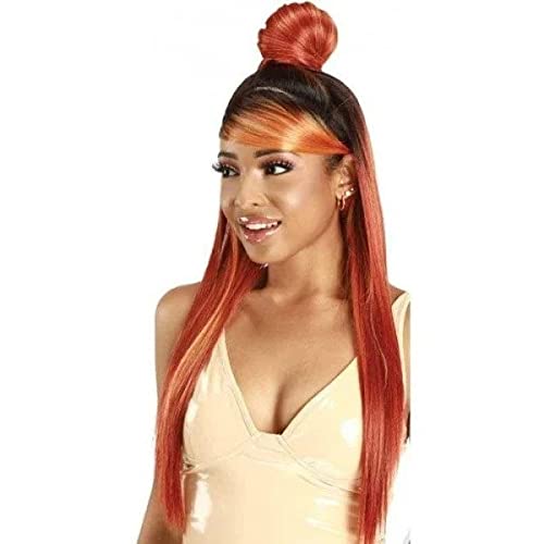 Zury Sis Beyond Synthetic Hair Half UpDown SB Bang HD Lace Front Wig - LF SB KAIA (FFT REVERSE BL)