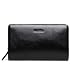 Produktbild Echt Vintage Leder Handtasche für Mann Herren Schwarz Clutch Geschäft Herrentasche mit Reißverschluss Geldbörse Echtleder Handgelenktasche Karten Tasche