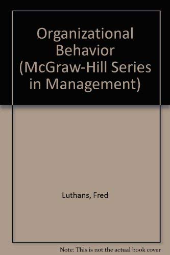 Organizational Behavior (McGraw-Hill Series in ... 0070391440 Book Cover