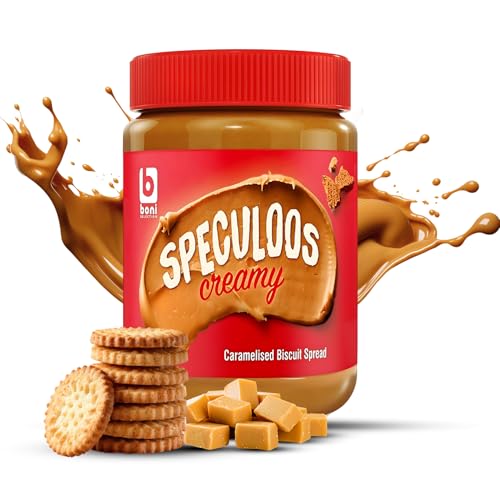 Image of Boni Speculoos Creamy Biscuit Spread - 400g | Caramelised Biscuit Spread | Made in Belgium | Vegan | For Bread & Snacks (Pack of 1)