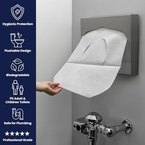 Image of Hospeco Discreet Seat DS-1000 Half-Fold Toilet Seat