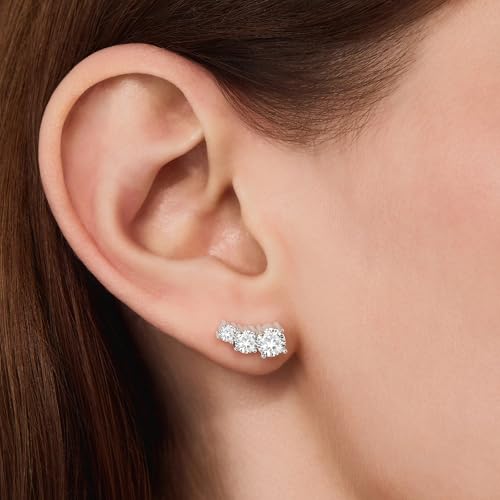 Cicy Bell Womens 18k Gold Plated Stud Earrings Sparkling Cubic Zirconia Hypoallergenic Trendy Earring Fashion Accessories Jewelry Gifts for Lovers and Mom4