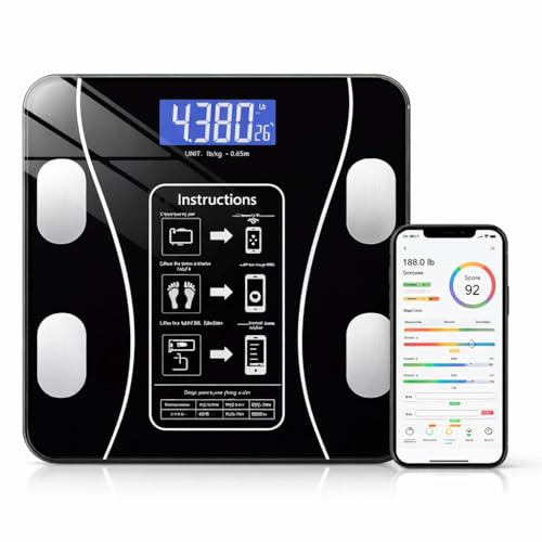 Balança Digital Bioimpedância Bluetooth Profissional com App Saúd...