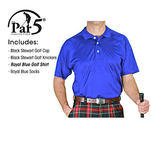 Black Stewart Golf Outfits - Mens - Royal Blue4