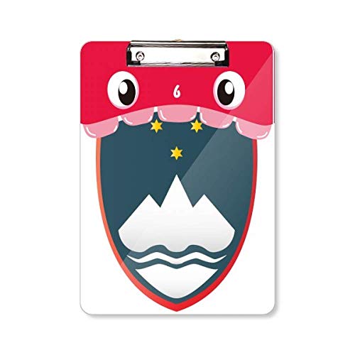Porte-bloc A4 avec emblème de la Slovénie pour documents