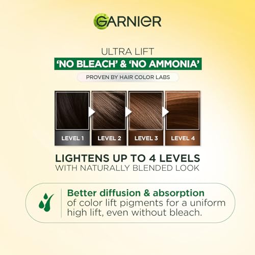 Image of Garnier Color Naturals Hairlighter | No Bleach No Ammonia | Natural Looking Highlights on Dark Indian Hair | Lasts Upto 8 weeks | 48g + 72ml + 5ml