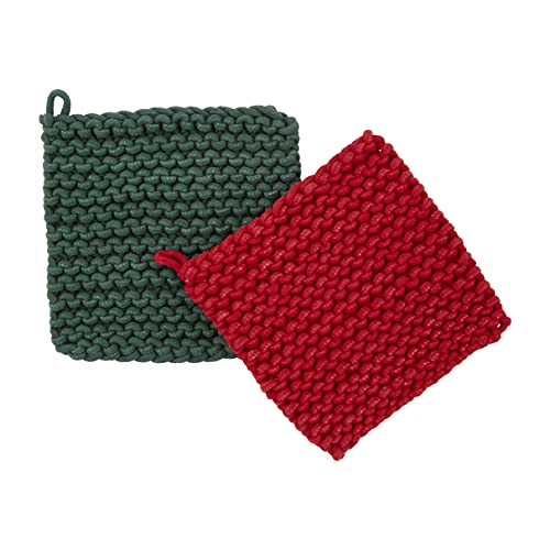 Maniques crochet de Noël Mud Pie isolation mains cuisson four