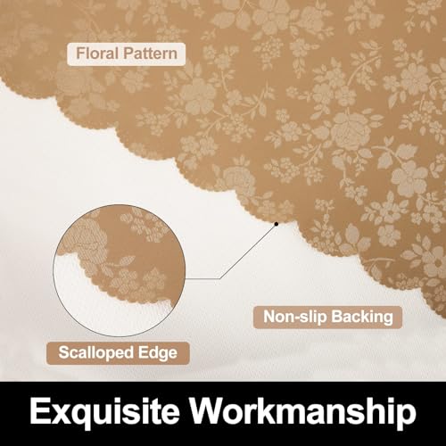 Image of Smiry Rectangle Table Cloth, Waterproof Heavy Duty Vinyl Tablecloths, Wipeable Washable Table Cover for Kitchen and Dining Room (Brown, 60 inch X 140 inch)