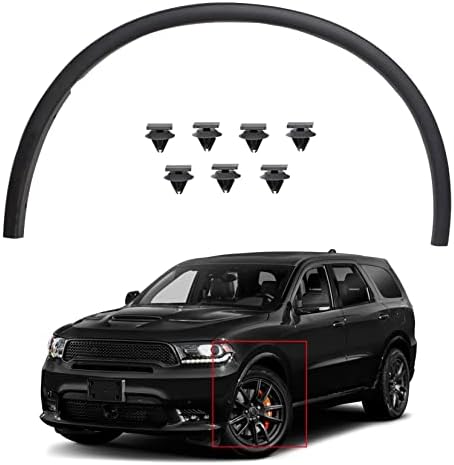 SEBLAFF Left Automotive Wheel Fender Flares Trim Moulding Front Driver Side Black Replacement for 2011-2019 Durango CH1291112 57010620AD