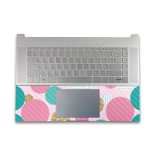 Image of Carbon Fiber Gaming Skin Compatible with HP Envy x360 16 inch (2023) - Golden Bubbles - Premium 3M Vinyl Protective Wrap Decal Cover - Easy to Apply | Crafted in The USA by MightySkins