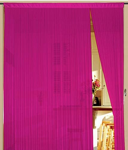 String Curtain Width 90 cm x 240 cm Magenta
