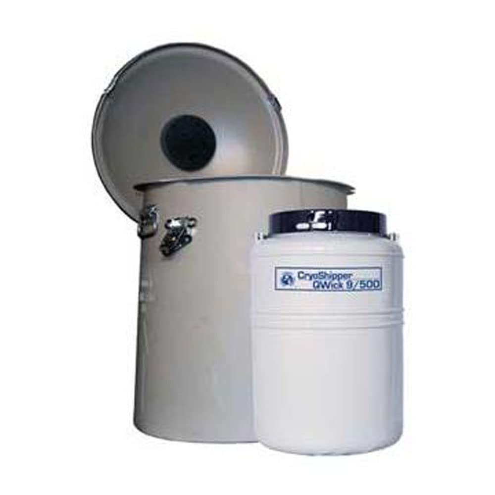 11015195 Model Cryo Shipper Dewar with 12.5" Canisters, 10 L, Aluminum
