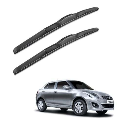 Image of Oshotto Frameless (O.E.M Type) Wiper Blades Compatible with Maruti Suzuki Dzire 2008-2016 (21 inch / 19 inch)