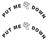 Put Me Down Washroom Toilet Sticker Bathroom Decoration Wall Stickers Home Furnishing Decorative Wall Paper DIY Décor(2 Pack, Put ME Down)