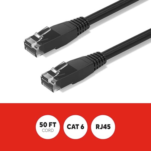 Cable Ethernet Cat-6 STAPLES 50 ft RJ45 Negro miniatura 2