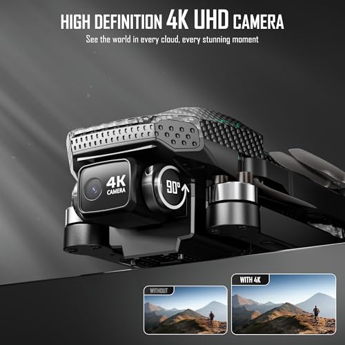 GPS Drone with 4K Camera for Adults, FPV RC Quadcopter, 90-min Flight Time, Auto Return, GPS Follow, Circle Fly, 5-inch LCD Tablet Screen, Brushless Motor, Lightweight Foldable Drone for Beginners - Image 4