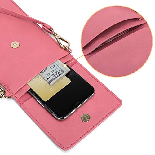 Image of AnsTOP Crossbody Phone Purse for Women, Lightweight Shoulder Wallet PU Leather Phone Case Bag
