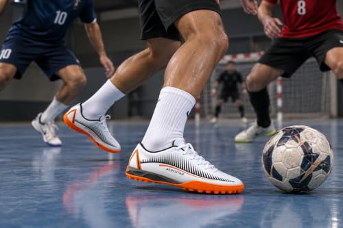 Image of Aerostar Mens Futsal /TURF Football Shoes Elite Performance Futsal Shoes With Enhanced Grip Sole, Lightweight Design, And Dynamic Flex Control For Supreme Court Agility And Precision Footwork for Men /Boys /Women & Girls