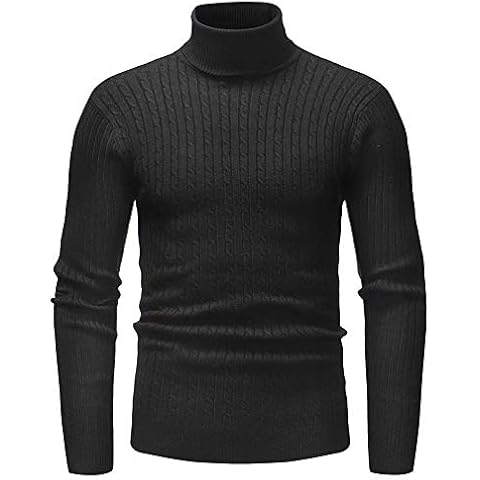 SALEBLOUSE Men's Turtleneck Jumper Cashmere Merino Wool Sweater Long Sleeve Pullover Mens Sports Solid Color Plain Classic Sweatshirts Workwear Casual Leisure Fleece Knitted Outwear Coat Blouse Tops Cover