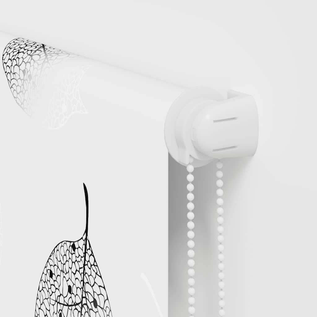 Store Enrouleur de Douche 160x240 cm, Largeur du Tissu 156 cm, Motif Feuilles, Stores Salle de Bain occultants imperméables PEVA, pour fenêtre et bac à Douche, Plafond, antidérapant Enfant