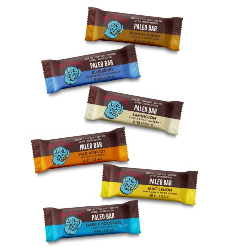 Blue Dinosaur Paleo Bars - Mixed Box - Vegan and Gluten Free - 6 count Blue Dinosaur Paleo Bars - Mixed Box - Vegan and Gluten Free - 6 count