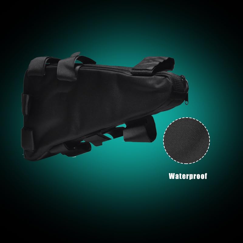 GUYANA Bolsa Bicicleta Bolsa de batería de Bicicleta Bolsa Triangular de Bicicleta eléctrica Bolsa de Bicicleta al Aire Libre Triangular con Marco de Bicicleta Bolsa Cuadro Bicicleta