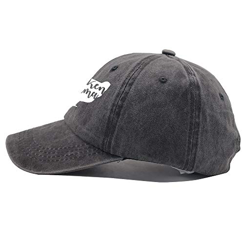 Image of Chicken Mama Hat, Farm Hen Baseball Cap Vintage Washed Distressed Denim Adjustable Dad Hats